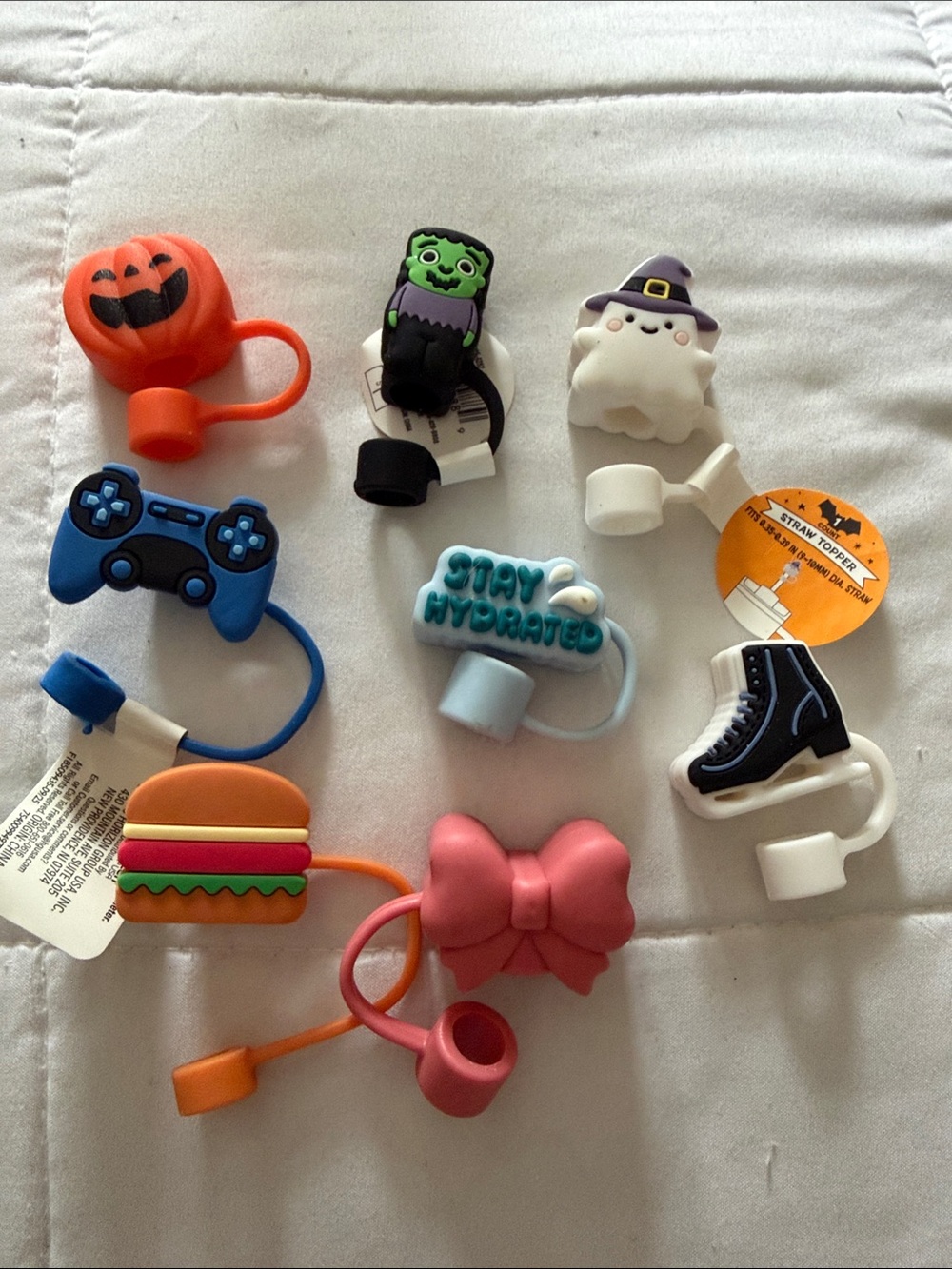 (8) New Kids Silicone Straw Topper